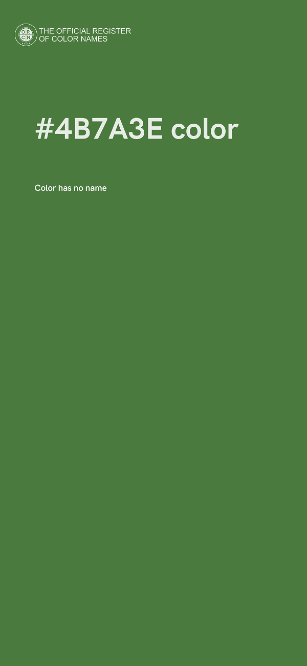 #4B7A3E color image