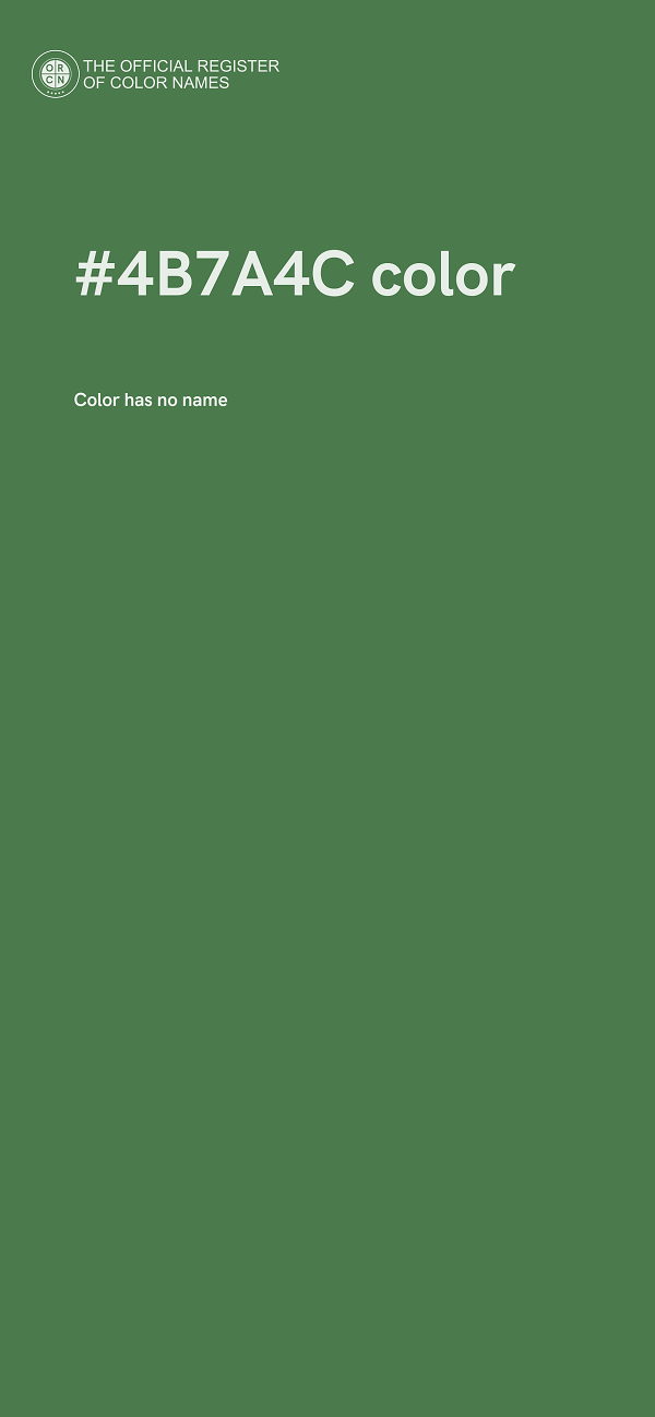 #4B7A4C color image