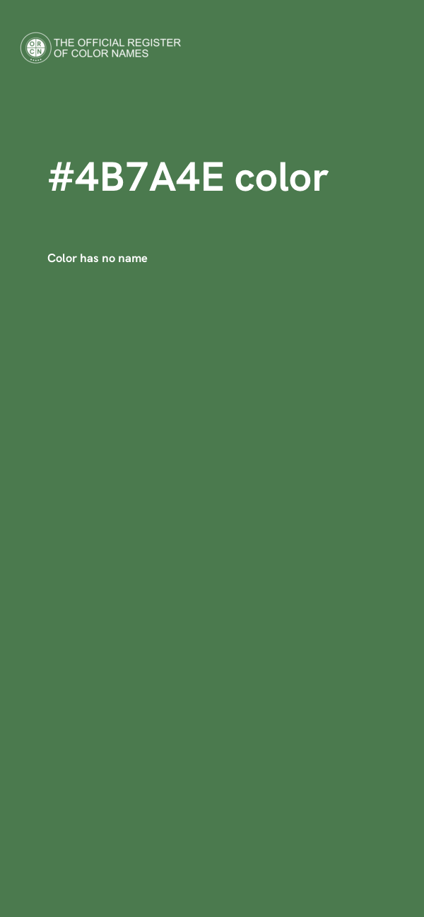 #4B7A4E color image