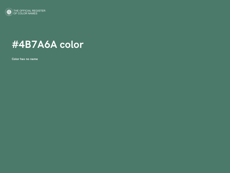 #4B7A6A color image