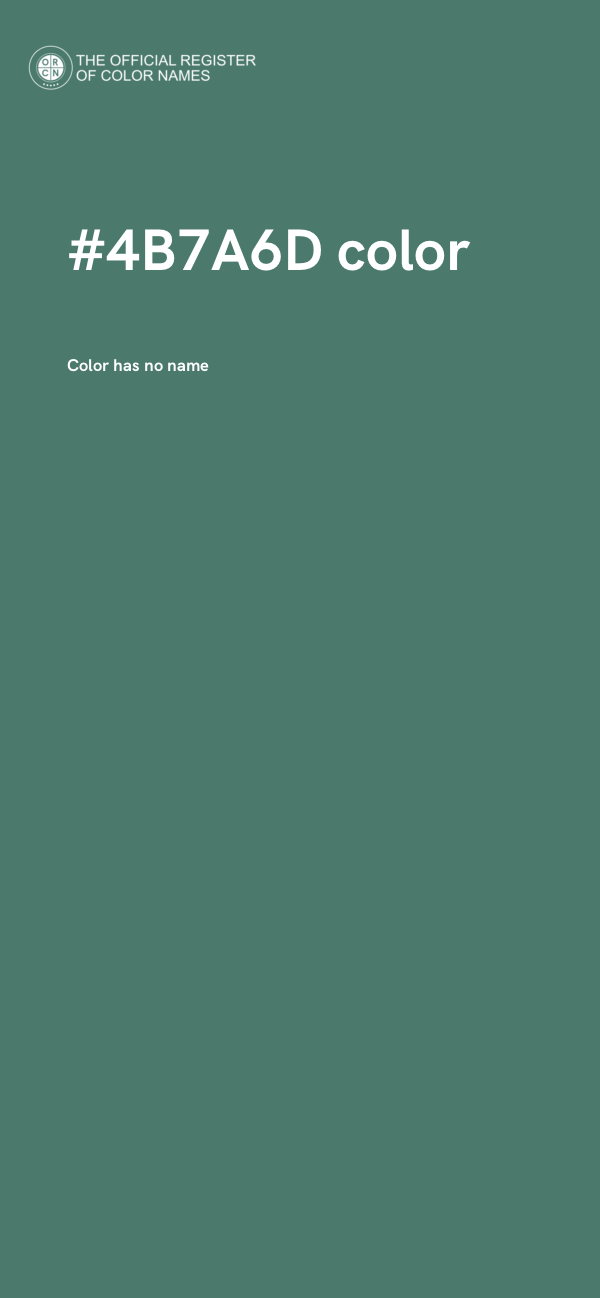 #4B7A6D color image