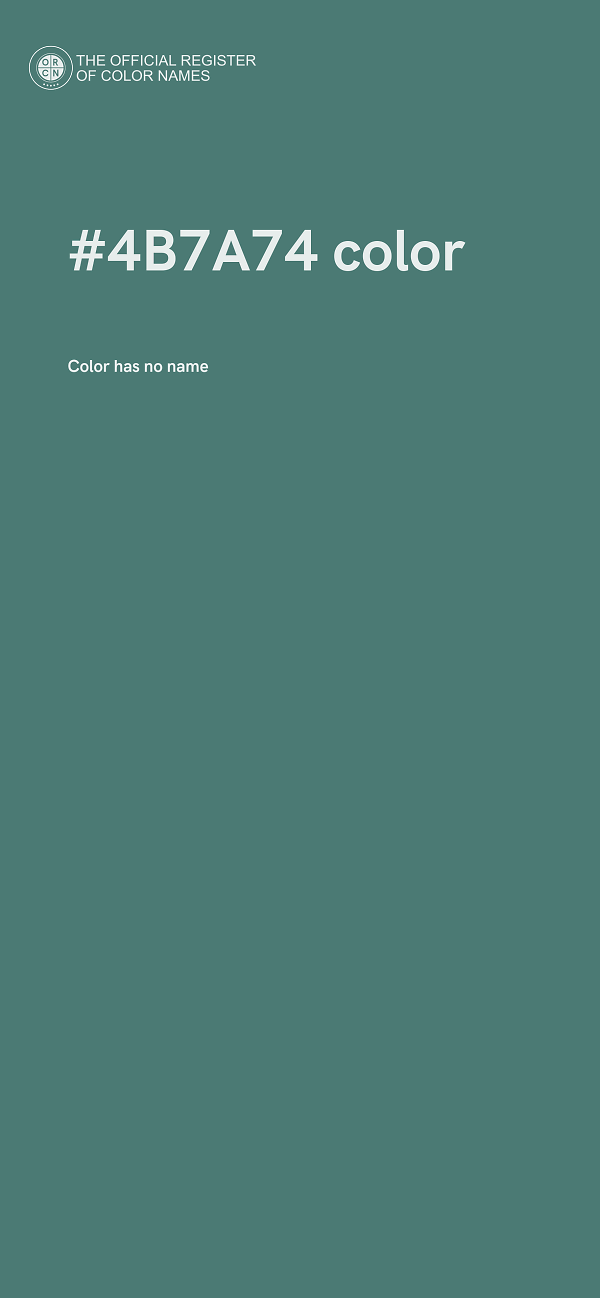 #4B7A74 color image