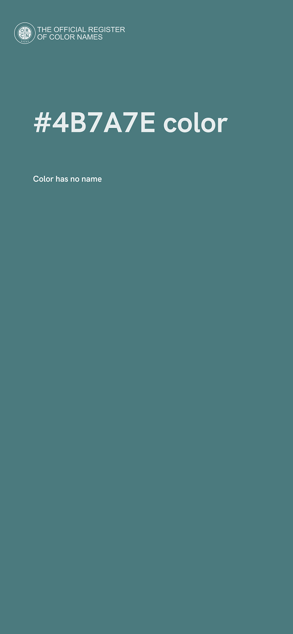 #4B7A7E color image