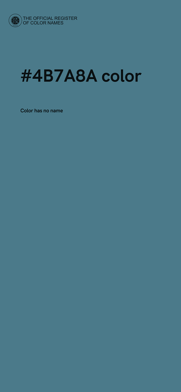 #4B7A8A color image
