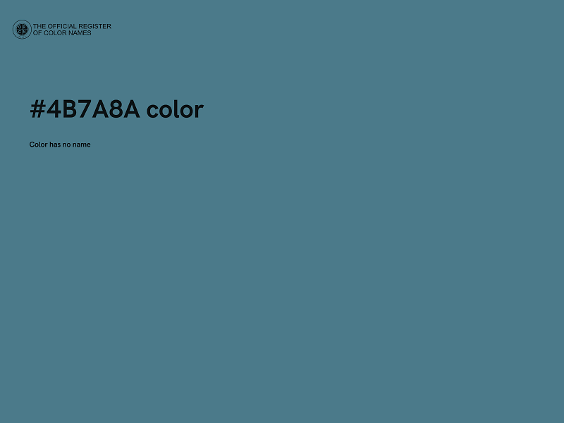 #4B7A8A color image