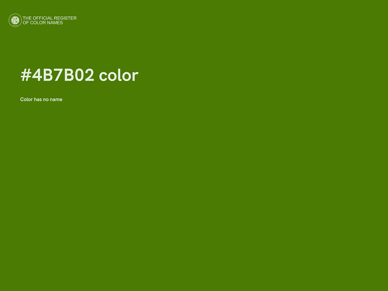 #4B7B02 color image