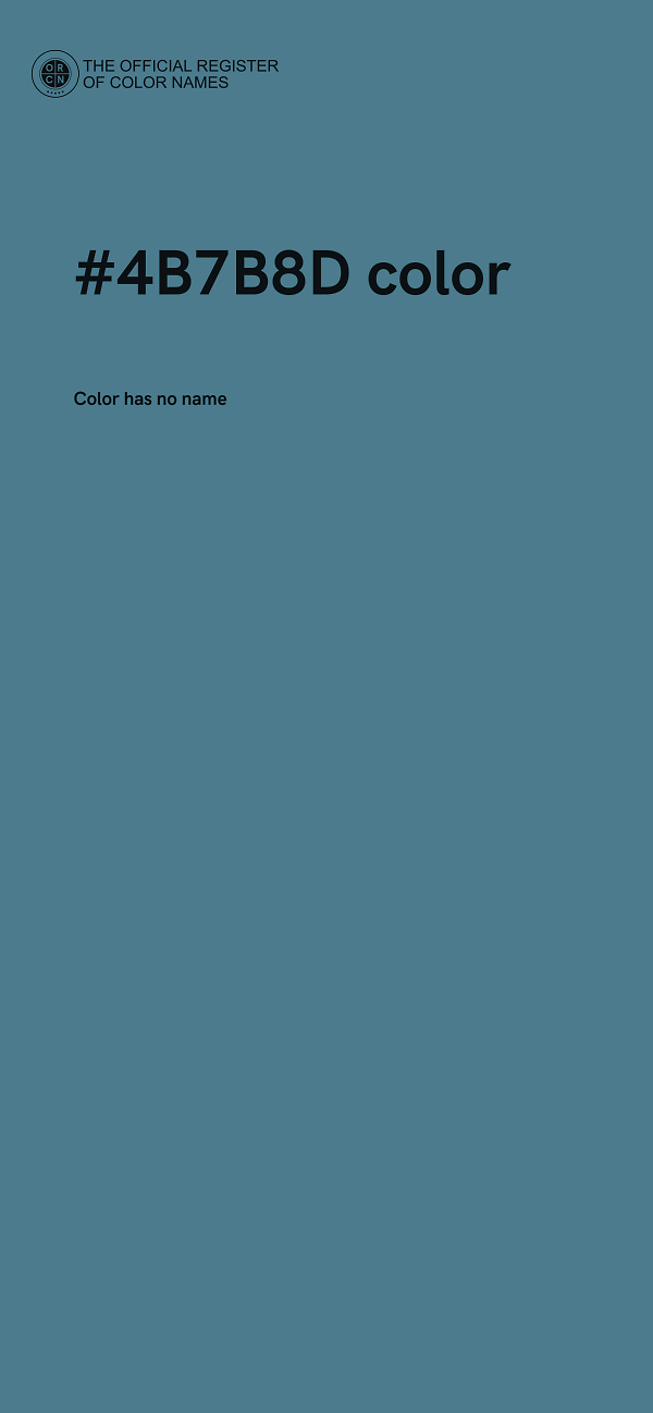 #4B7B8D color image