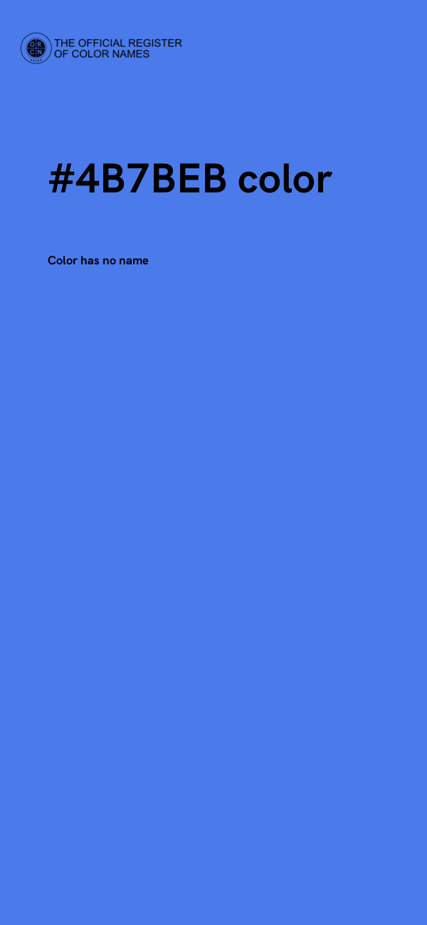 #4B7BEB color image