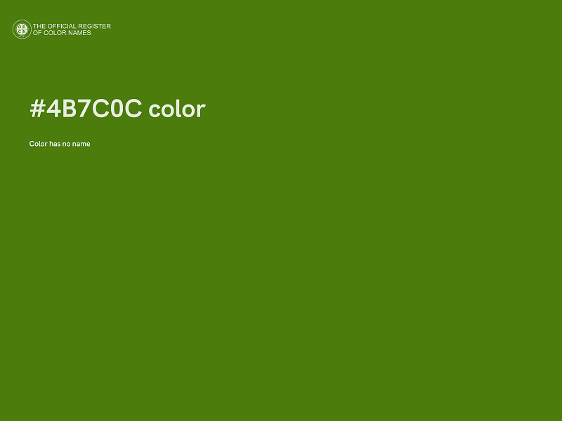 #4B7C0C color image