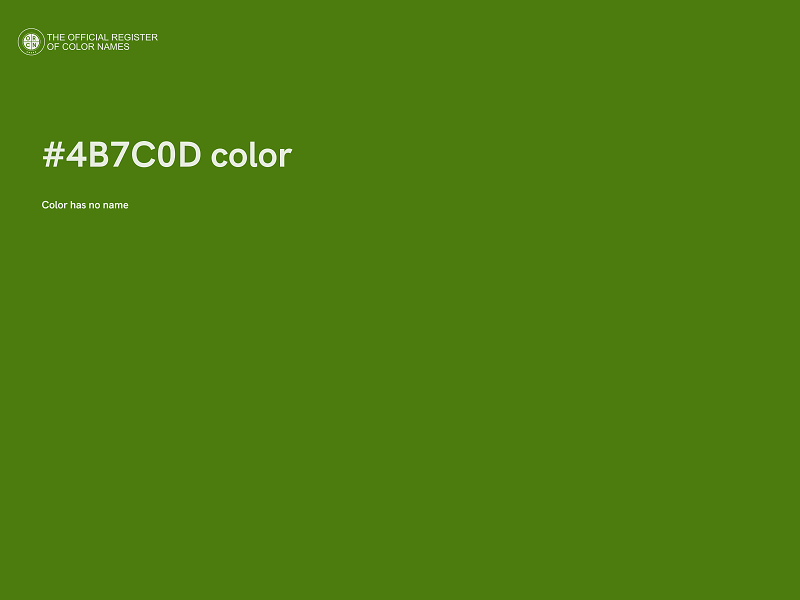 #4B7C0D color image