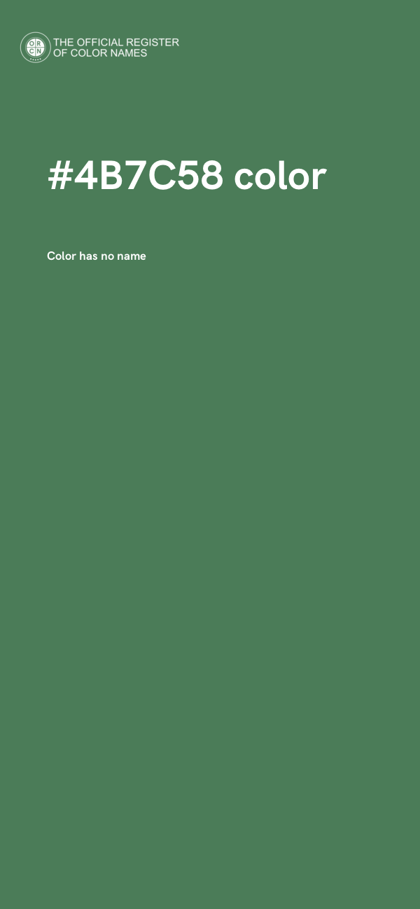 #4B7C58 color image