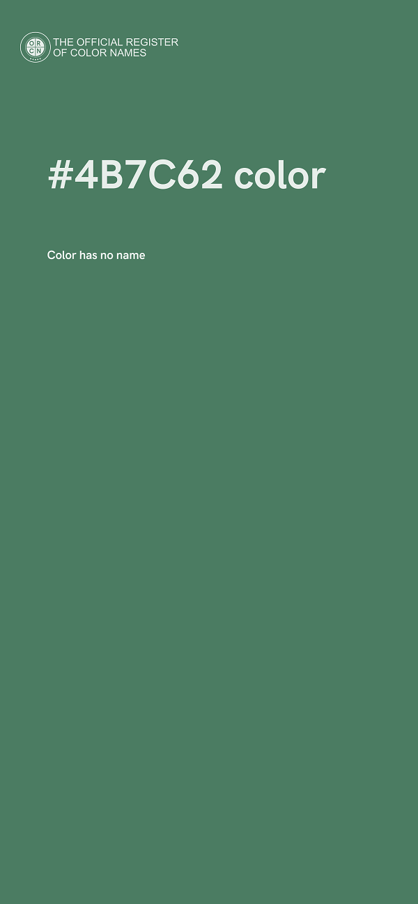 #4B7C62 color image