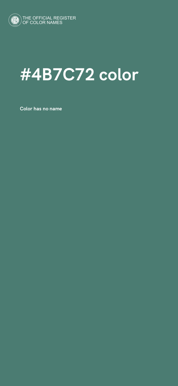 #4B7C72 color image