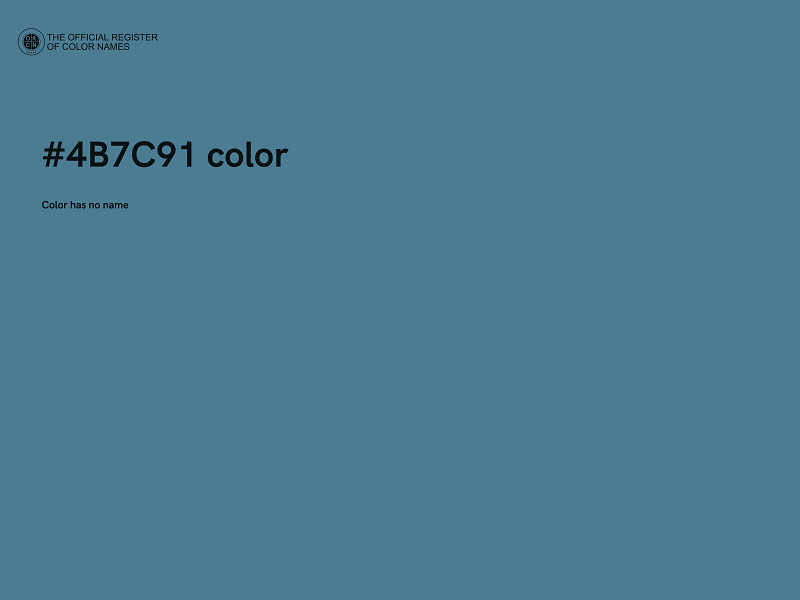 #4B7C91 color image