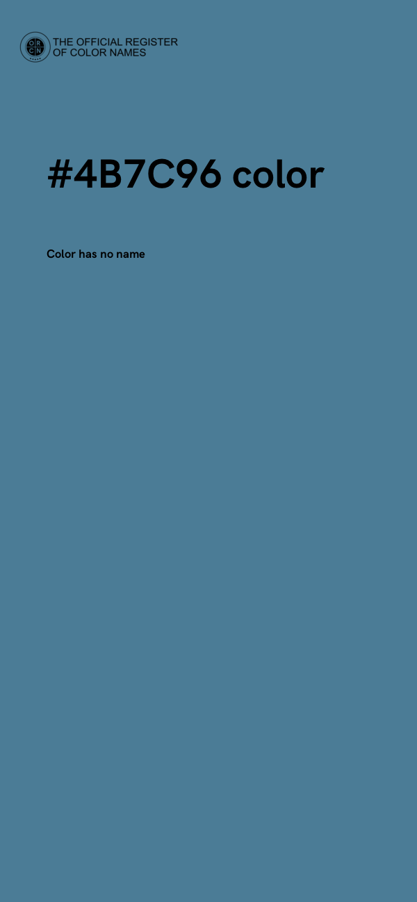 #4B7C96 color image