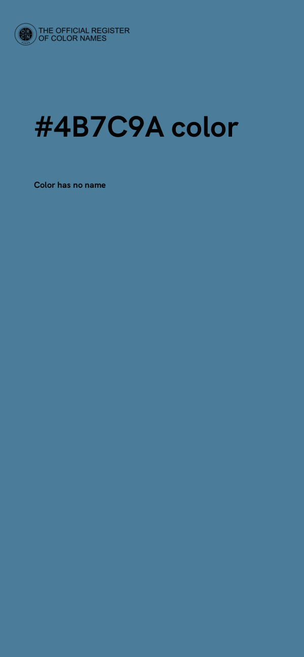 #4B7C9A color image