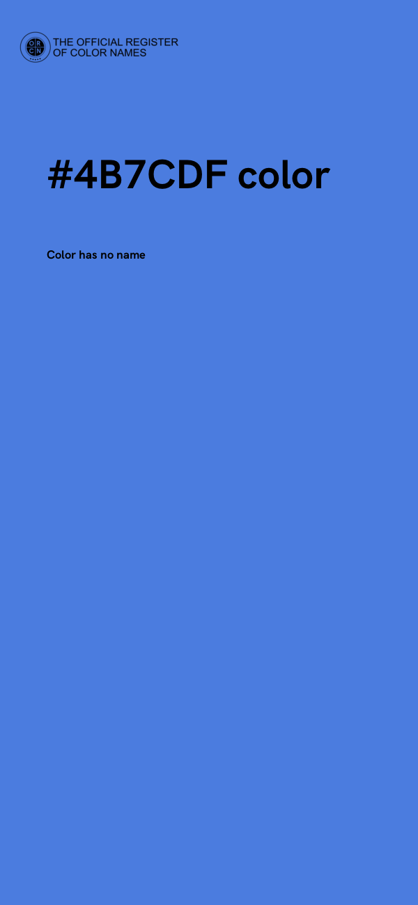 #4B7CDF color image