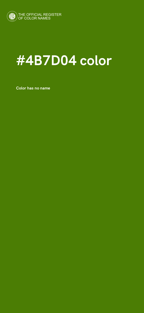 #4B7D04 color image
