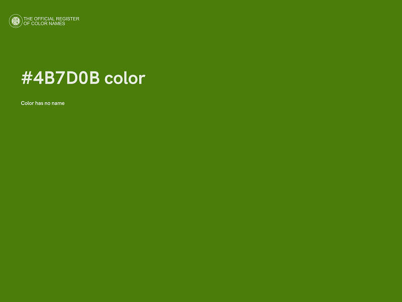 #4B7D0B color image