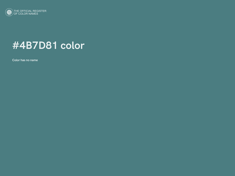 #4B7D81 color image