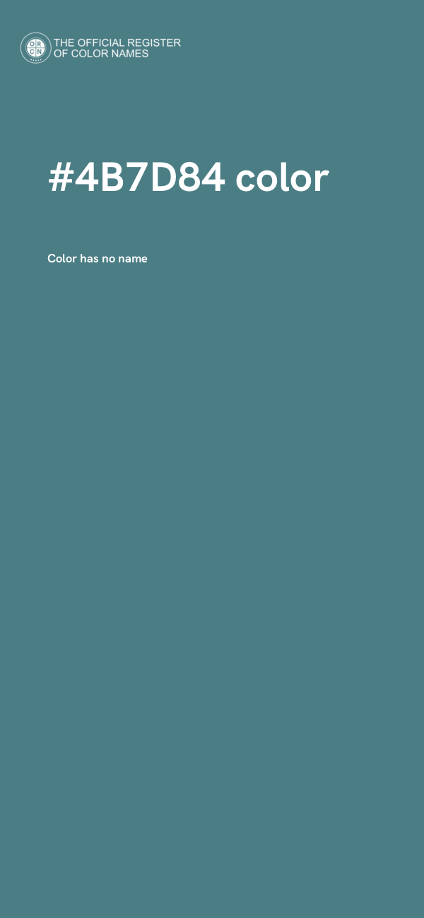 #4B7D84 color image