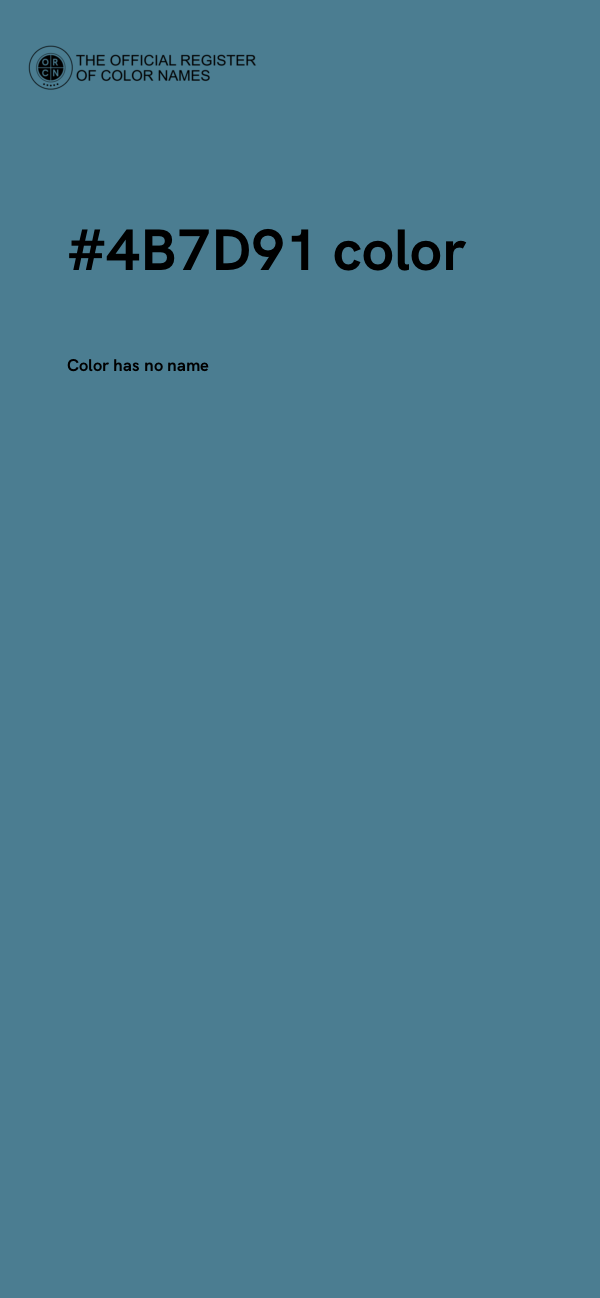 #4B7D91 color image