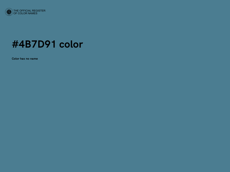 #4B7D91 color image