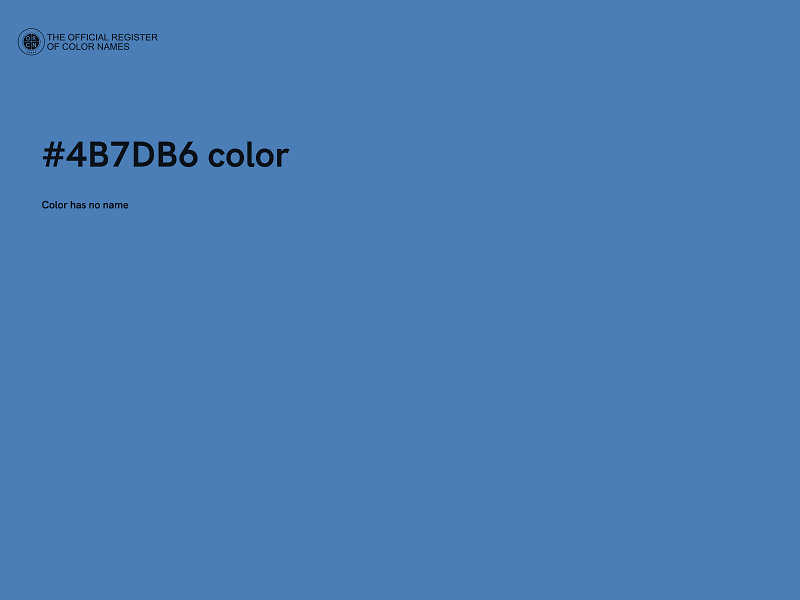 #4B7DB6 color image