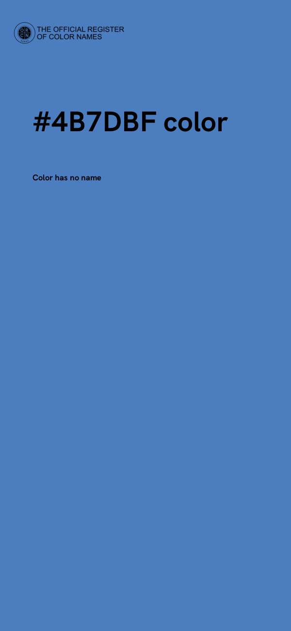 #4B7DBF color image