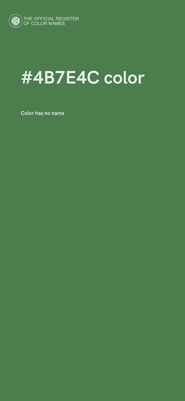 #4B7E4C color image
