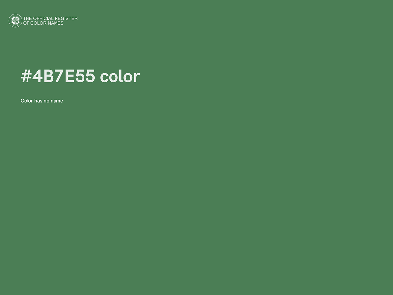 #4B7E55 color image