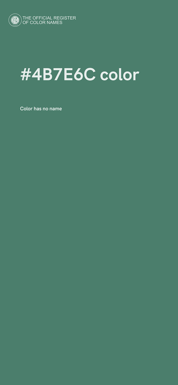 #4B7E6C color image