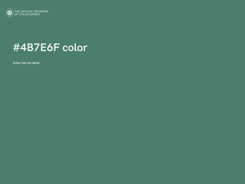 #4B7E6F color image