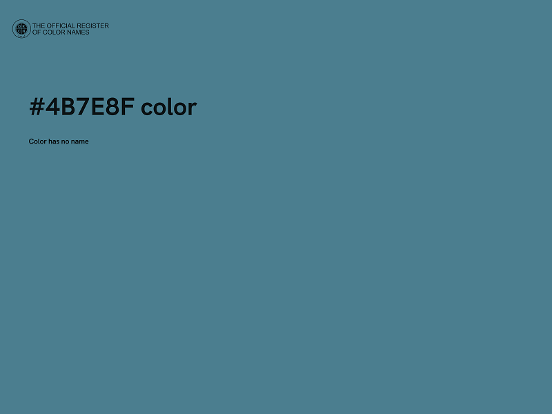 #4B7E8F color image