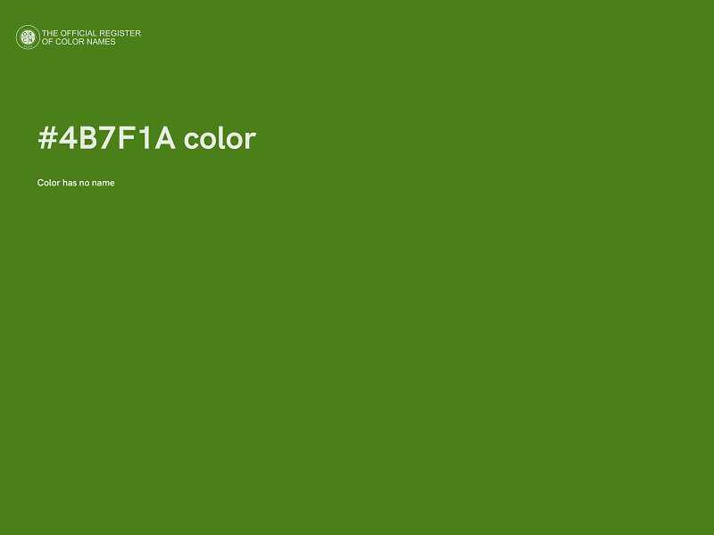 #4B7F1A color image