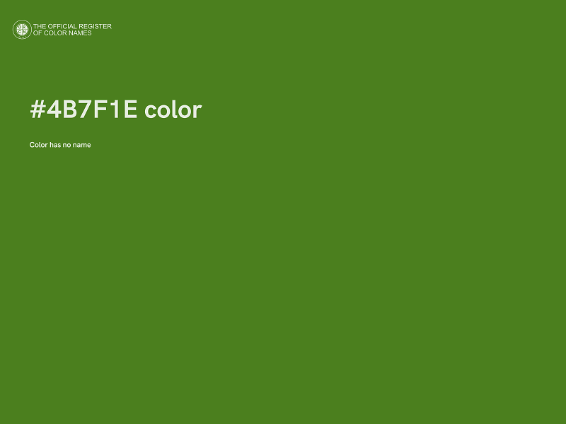 #4B7F1E color image