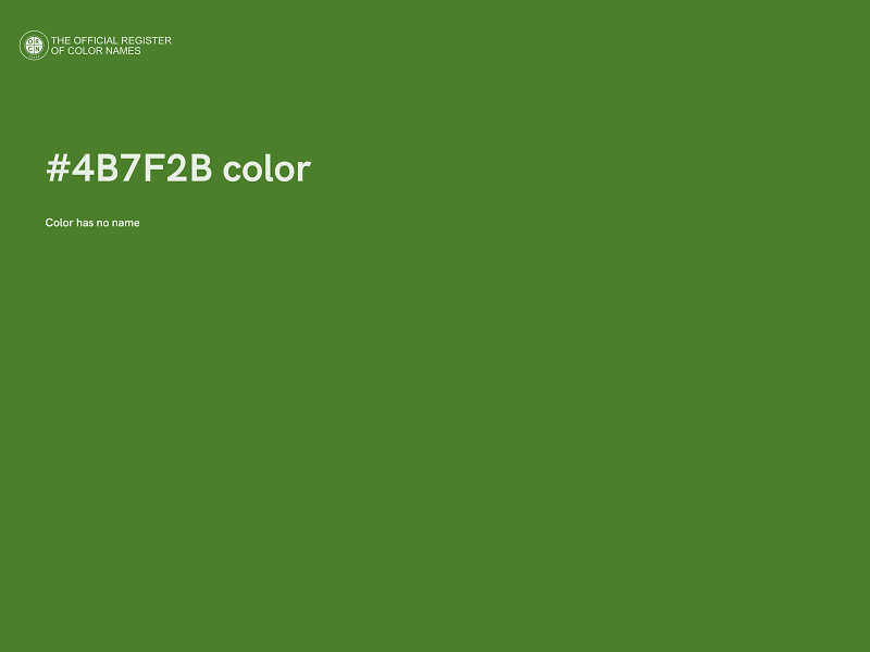 #4B7F2B color image