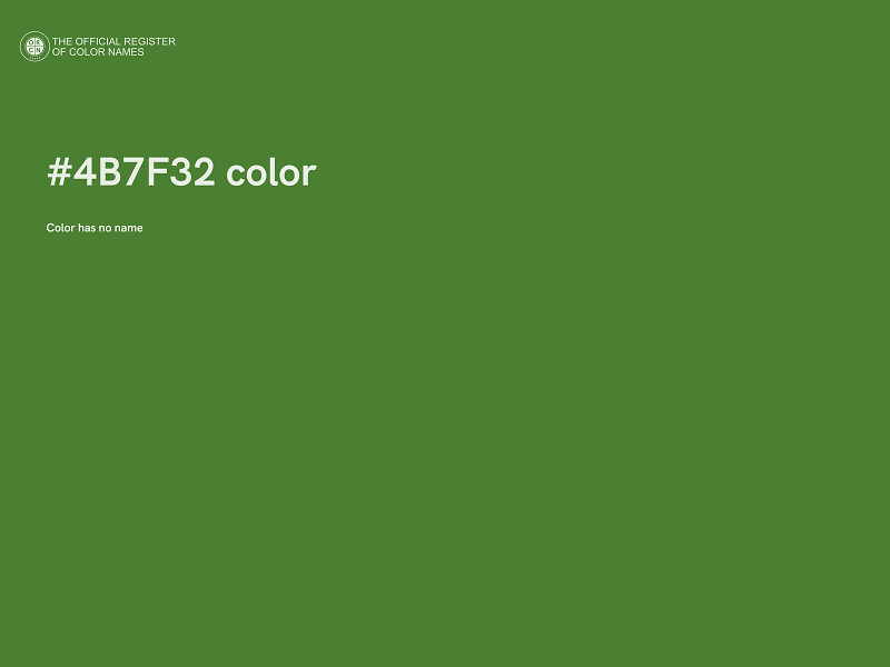 #4B7F32 color image