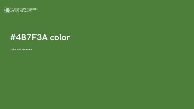 #4B7F3A color image