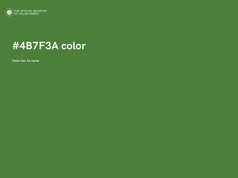#4B7F3A color image