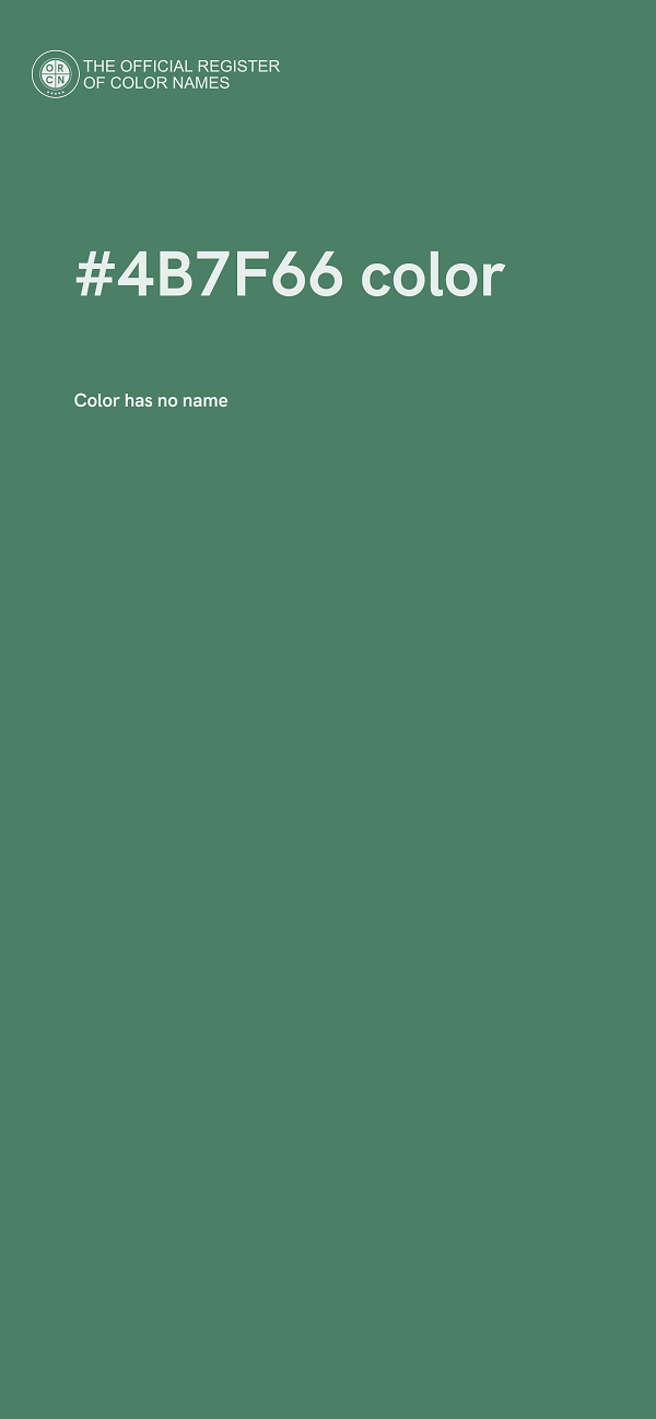 #4B7F66 color image