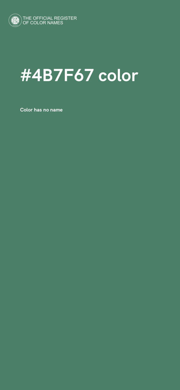 #4B7F67 color image