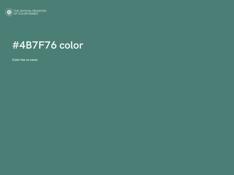 #4B7F76 color image