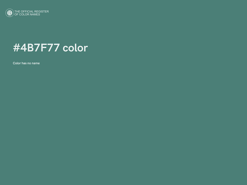 #4B7F77 color image