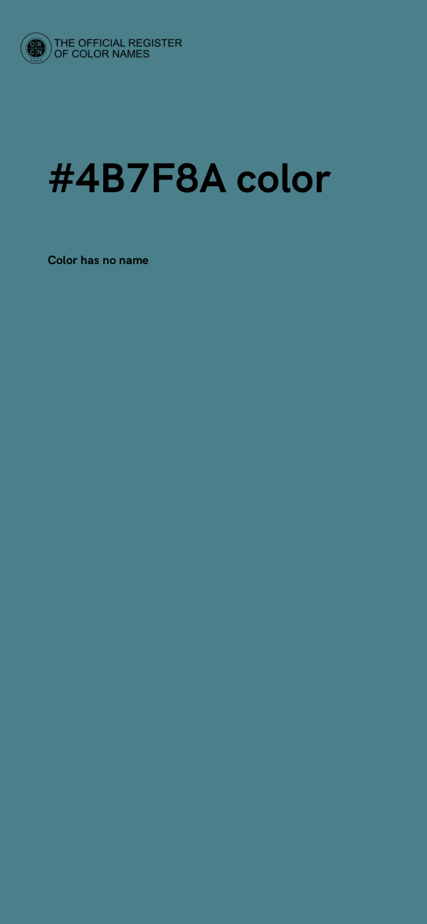 #4B7F8A color image