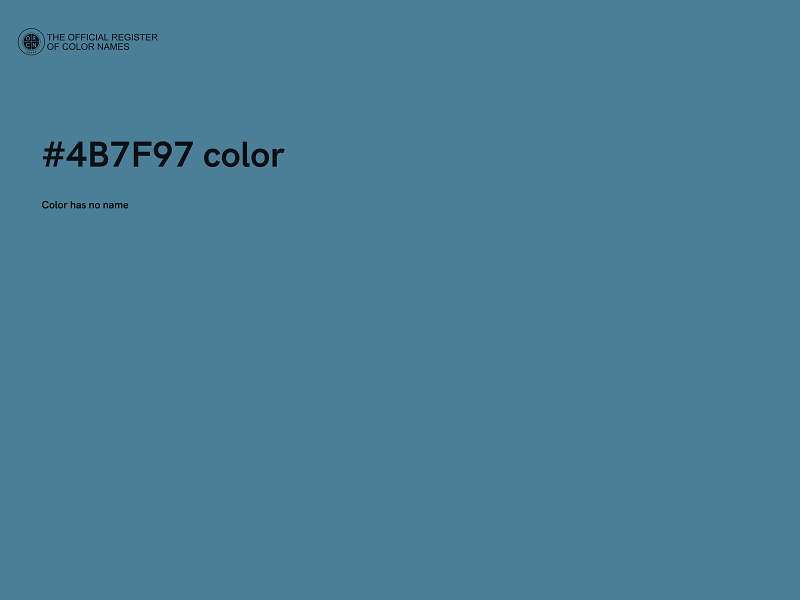 #4B7F97 color image