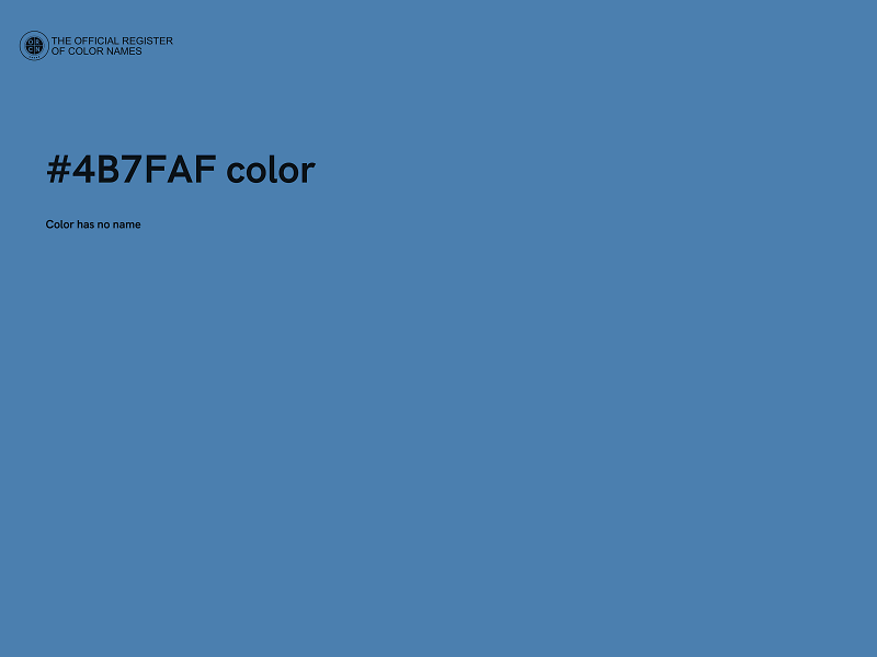 #4B7FAF color image