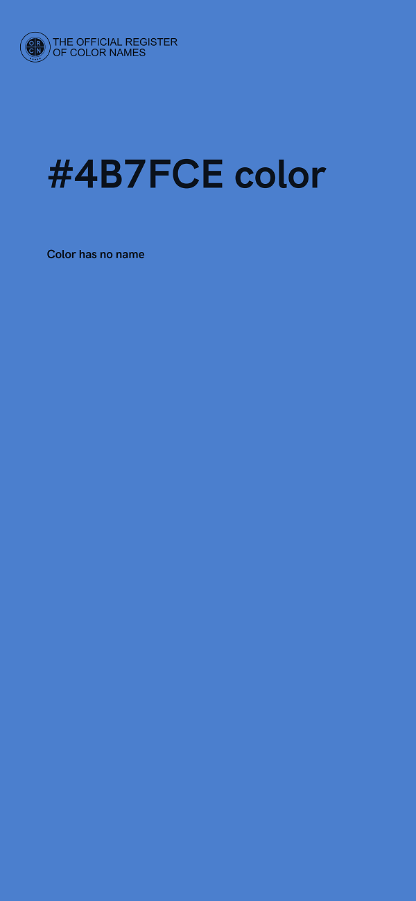 #4B7FCE color image