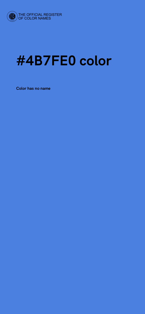 #4B7FE0 color image