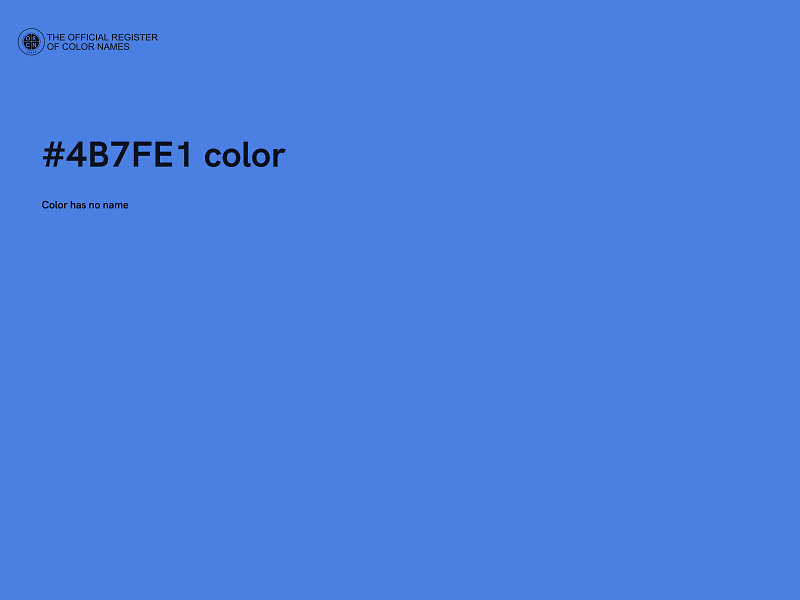 #4B7FE1 color image